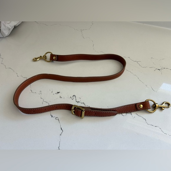 J. Crew Brompton Hobo Bag Cognac Brown Leather with Brass Hardware - Picture 12 of 16